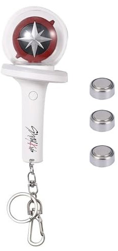 Pitsilat Kpop Stray Kids Light Stick Ver 2 Schlüsselanhänger Konzertfan Geschenk SKZ Goods Light Stick Farbe und Geschwindigkeit einstellbar inkl. 15 Modi