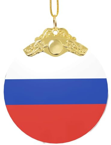 Weihnachtsbaumschmuck aus klarem Glas, russische Flagge, für Hochzeit, Party, Dekoration, Weihnachtsgeschenke