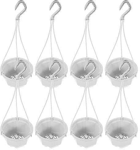 HANABASS Robuste Halterungen Für Hängende Blumentöpfe Und Pflanzenbehälter Aus Kunststoff Für Die Dekorative Pflanzenpräsentation