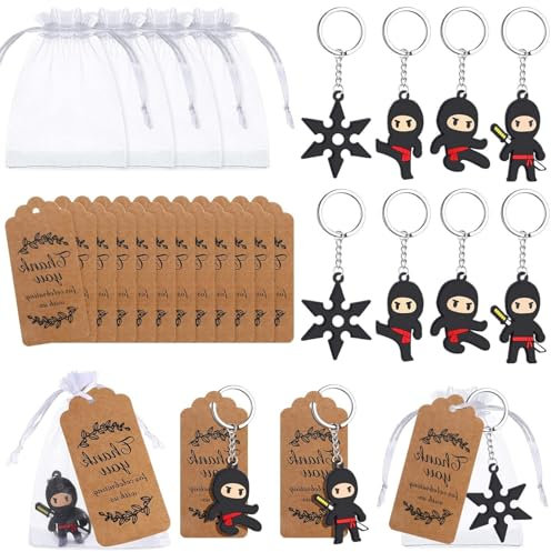 Ninjago Pinata – Ensemble de Fête d'Anniversaire avec 24 Clés USB Ninja, Sacs en Tulle et Étiquettes de Remerciement