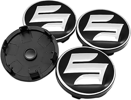 lvjiena 4 stück Auto Radnabenkappen für Suzuki Jimny 60mm, Wasserdicht Verschleißfest Radnabe Abdeckung mit Logo Nabenkappen Reifen Felgen Aufkleber