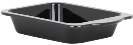 Baker & Salt Wham Enamel Handled Roaster 220mm Black | Integrated side handles provide a secure grip during transport. Built for heavy commercial use and busy kitchen environments.