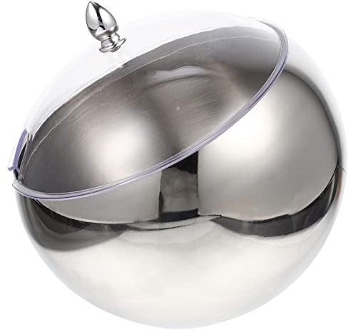 HIAKDOFT Ciotola in Inossidabile con Insalatiera con Contenitore per Salse e Macedonia Frutta