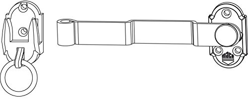 MACO RUSTICO Ladenmittelverschluss 2-flg. m. Hebel gekröpft L=175mm, schwarz