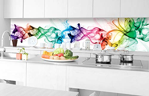 DIMEX Sticker crédence - Cuisine FUMÉE 350 x 60 cm | Mur Arrière de la Cuisine - Crédence adhésive