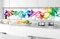 Pellicola autoadesiva per la parete della cucina; tema: Fumo, pellicola decorativa, paraschizzi per la cucina, di altissima qualità, 350 cm x 60 cm