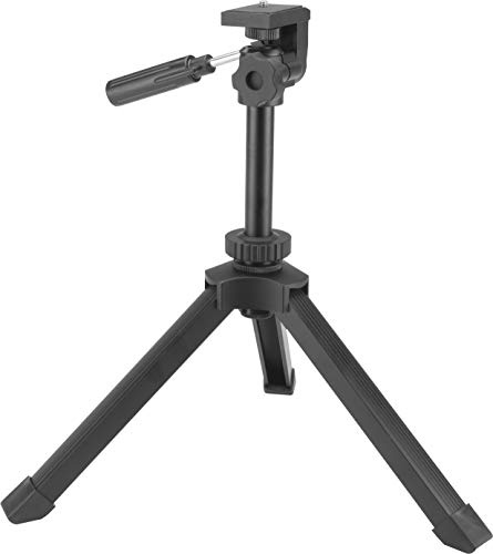 BARSKA AF13270 Robustes Tischstativ für Kameras, Ferngläser, Spektive und mehr, Schwarz, Einheitsgröße, verstellbare Höhe Min-Max: 26 cm – 35,6 cm