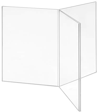 Werbeaufsteller Acrylglas 3-Seitig DIN A5 Zeigis® / Sternförmig/Tischaufsteller/Flyerhalter/Einlegerformat 148mm x 210mm