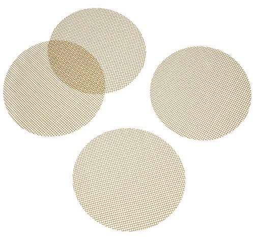 bremermann Grillmatte/Backmatte rund 4er Set Ø 30 cm, Glasfasergewebe antihaft
