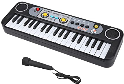 Teclado Digital el¨¦ctrico de 37 Teclas Piano con MICR¨®Fono Instrumentos Musicales para ni?os