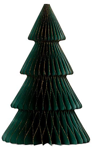 coopz Weihnachtsschmuck Tanne groß Papier Aufsteller Weihnachten Baumschmuck, Farbe:dunkelgrün