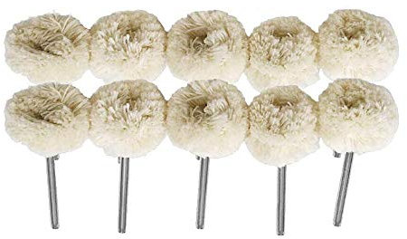 10 Pcs Wool Polishing Wheel Felt Buffing Rotary Drill Polishing Bit Kit 25mm