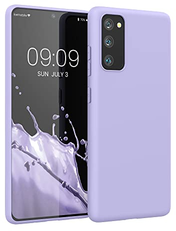 kwmobile Custodia Compatibile con Samsung Galaxy S20 FE Cover - Back Case per Smartphone in Silicone TPU - Protezione Gommata - lavanda pastello