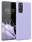 kwmobile Custodia Compatibile con Samsung Galaxy S20 FE Cover - Back Case per Smartphone in Silicone TPU - Protezione Gommata - lavanda pastello