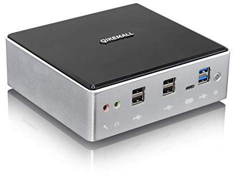 qikemall Mini PC Windows 11 Core i3 7020U,Mini Computer 8GB RAM DDR4 256GB NVME SSD,Micro Computer HDMI DP Type-C USB 3.0 USB2.0 Doppio LAN WIFI