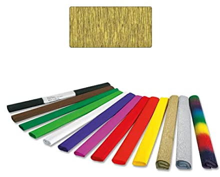 Krepp-Papier, 1 Rolle, 50x250 cm, Gold