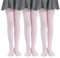 MANZI 3 Paar Kinder Strumpfhose für Mädchen 40 Den Gr.104-165,Rosa,L
