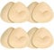 SKENGWEL 4 Pairs Women's Triangle Bra Pads Inserts Removable Push Up Sports Bra Cups Replacements for Bikini Top Swimsuit (4 Pairs Beige b/c)