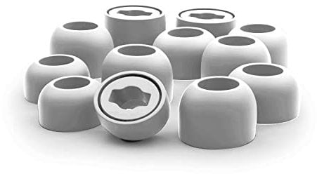 Okuli 12 x Silicona Gomas Auriculares Puntas de Repuesto para Samsung Galaxy Buds Pro 1 Auriculares en Blanco