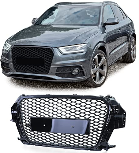 Sport Wabengrill Kühlergrill Schwarz Glanz für Audi Q3 8U Vorfacelift 11-15