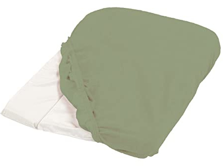 CANDIDE - Bezug für Wickelauflage, saugfähig, elastische Ecken, waschbar bei 60 °C, hergestellt in Europa, Frottee 80 % Baumwolle, 20 % Polyester, 50 x 75 cm (Khaki)