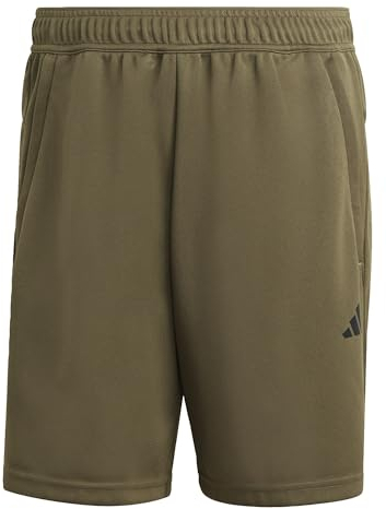 adidas Herren Train Essentials All Set Training Shorts, Olive Strata/Black, XL