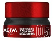 Agiva Hair Styling Aqua Wax Mega Strong 05 - Rot 155ML | Haarwachs | Haarwax Männer | Mega Starker Halt | Barbershop Styling