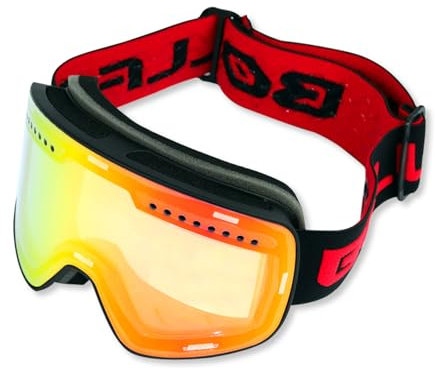 OLYSPM Maschera Sci,Occhiali Motocross,Occhiali da Sci Magnetici per Uomo e Donna con Protezione UV,Antiappannamento,Impermeabile,Maschera da Sci Compatibili con il Casco per Sci,Snowboard