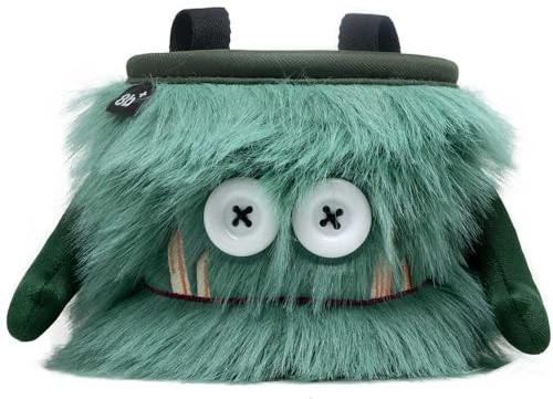 8BPLUS - Borsa porta gessetti per arrampicata, bouldering, cintura e confezione regalo inclusa; apertura ampia, portaspazzole per mancini e destrimani (pietra focaia)