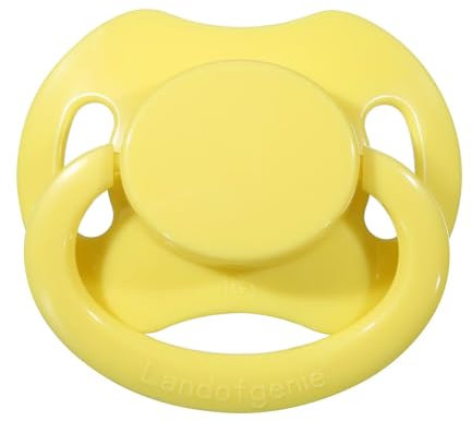 Landofgenie Großer Saugerschild Schnuller in Erwachsenengröße Gelb