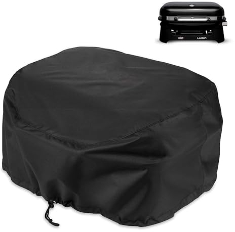 Housse de protection pour barbecue électrique Weber Lumin/Compact, tissu 600D, robuste, imperméable, résistant aux UV, sans support, accessoires de barbecue d'extérieur