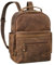 ROYALZ 'New Orleans' Leder Rucksack für Herren und Damen Echtleder Mittel-Groß - als 13-14 Zoll Laptoprucksack Lederrucksack für Business Schule Uni Freizeit, Farbe:Nevada braun