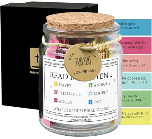 Glas mit Bibelversen - Read Me When Bible Verses, Hoffnung, Bibelverse, 90 Schriften zum Ausmalen, Gebetsbibelverse - The Hope Jar