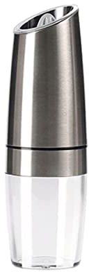 NEBE Pepper Mill Pepper Grinder for Kitchen Electric Salt Or Pepper Grinder Stainless Steel With Ceramic Mill - Easy To Adjust The Grinders Coarseness Hand Pepper Grinder Spice Grinder(Color:A)