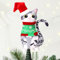 Weihnachtsbaumspitze mit Katze, amerikanische Kurzhaar, Weihnachtsfeier, Urlaub, Heimdekoration, Katzenliebhaber, Geschenk