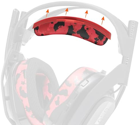 WC BandZ A50 – Verbessertes Kopfbügel-Ersatzset für Astro A50 Gen 4, Gen 5 und A50X von Wicked Cushions | Verbesserter Komfort, Stil und einfache Installation | Red Camo