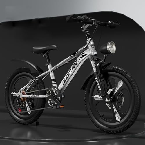 Mountainbike 24 Zoll Einrad Kinderfahrrad aus Magnesiumlegierung mit Variabler Geschwindigkeit Stoßdämpfende Scheibenbremse Geeignet für Kinder F,18 inches
