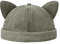 Lilinzhi Einfarbige Beanie-Mütze, schönes Ohr-Dekor ohne Krempe, Sommermütze, Unisex, Kh, Einheitsgröße