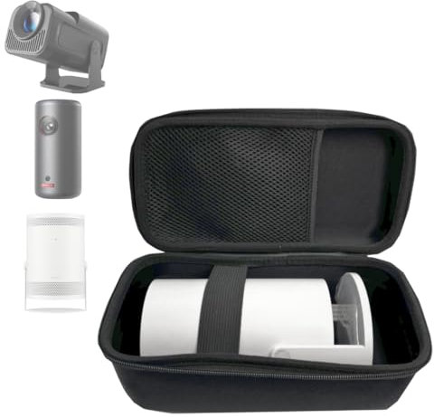 DailyTrends Étui de transport pour projecteur Magcubic HY320 HY300 HY300 Pro Nebula Capsule 3 avec poche de rangement pour accessoires, étui de rangement portable pour mini projecteur et accessoires
