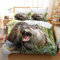 BSYYZQC Bettwäsche 240x220 Otter Bettwäsche-Sets Tier Bettbezug Weiche Atmungsaktiv Mikrofaser mit Reißverschluss und 2 Kissenbezüge 80x80 für Erwachsene Geeignet