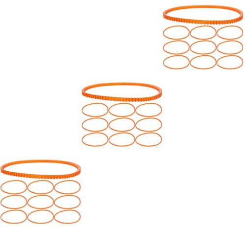 NUOBESTY 3 Sätze Riemen Für Nähmaschinen Heftertrenner Hochwertige Nähmaschine Werkzeugdekoration Griffe Glocke Sport Nähmaschine Webmaschine Ordnertrenner Orange Polyurethan 10 Stück * 3