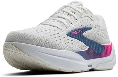 Brooks Women’s Ghost Max 3 Neutral Running & Walking Shoe, White/Moonlight/Pink, 7.5 UK
