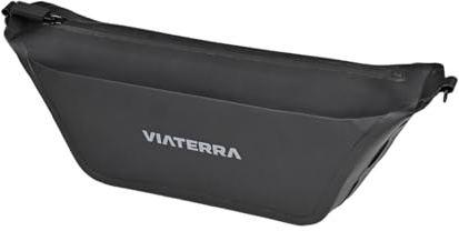 ViaTerra Waterproof 2L Universal Motorcycle Handlebar Bag | Triple Layer Waterproof bag, Secure & Universal Fit, Front/Crash Bar Storage Bag for carrying essentials