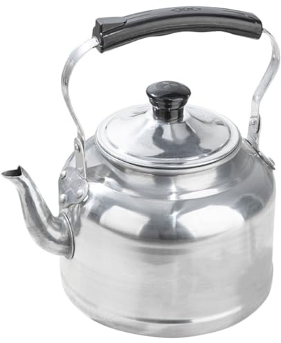 HEALSOPTHY Bollitore in Alluminio da 5,5l per Stufa con Manico Resistente, Bollitore da Cucina per Bollire Acqua e Preparare Tè in Casa Stili multipli