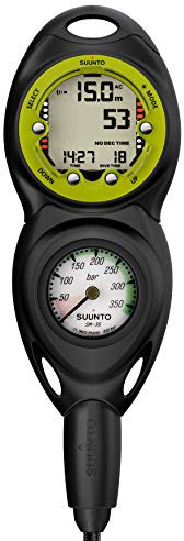 Suunto Dive Combo Konsole CB-2 IN LINE, 300 bar Druckmesser und Zoop Novo, lime