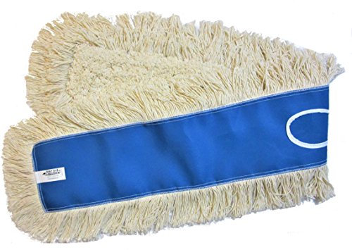 48 Industrial Strength Washable Cotton Dust Mop Refill Thick Tufted Replacement Head for Home & Commercial Use for 48 Inch Frame Cleans Hardwood Laminate Concrete or Other Floor Systems