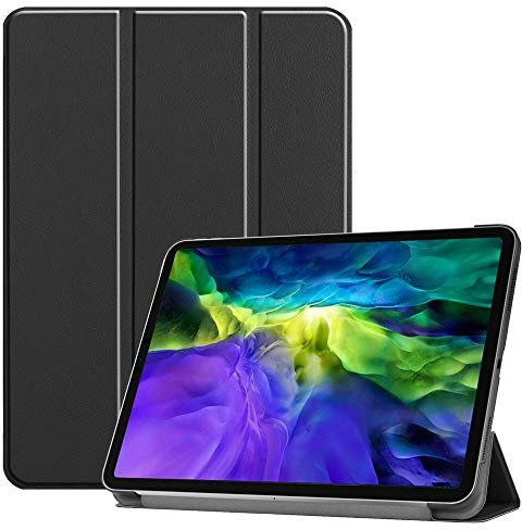 Kepuch Custer Coque pour iPad Pro 11 5G 2022 2021 2020 2018,PU-Cuir Étui Housse pour iPad Pro 11 5G 2022 2021 2020 2018 - Noir