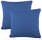 CelinaTex BeNature Kissenbezug Doppelpack 50 x 50 cm royal blau Baumwolle Dekokissen Bezug Jersey