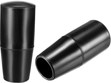 sourcing map 2Stk. Handrad Handgriff Plastik M12 Innengewinde 60mm Länge schwarz