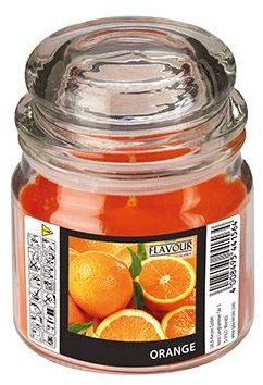 Gala Flavour by Bonbonglas mit Wachsfüllung, Maxi Ø 90 mm, 120 mm orange - Orange 96963 Duftkerzen mit Deckel Design-Kerzen | 120 mm, 96963, Mit Deckel, Design-Kerzen